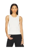 Eaves Lavanda Sleeveless Knit Top In Ivory
