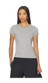 Eaves Lene Baby Tee In Gray
