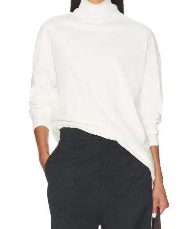 Eaves Lene Tie Neck Tee In White In Multi
