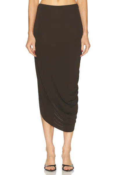 EAVES LIAN TWIST MIDI SKIRT
