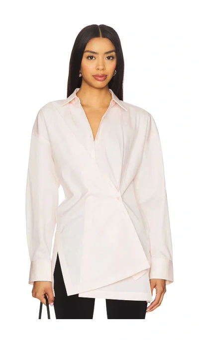 Eaves Lo Reworked Shirt In Pink
