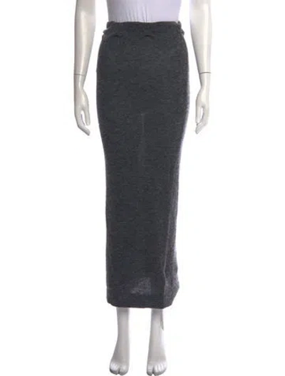 Pre-owned Eaves Long Skirt In Grey