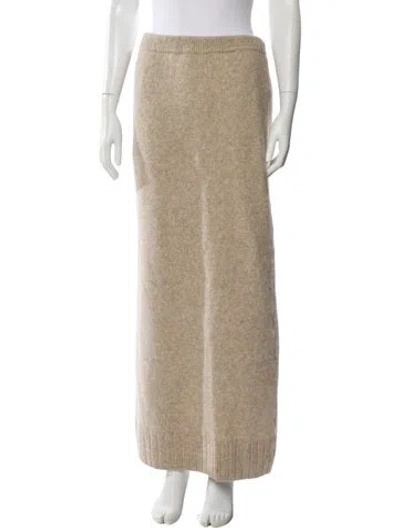 Pre-owned Eaves Long Skirt In Neutral