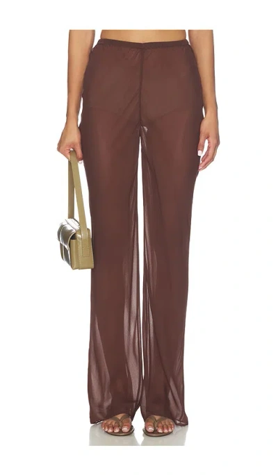 Eaves Loretta Bias Pant In Brown