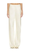 Eaves Loretta Silk Pants In White