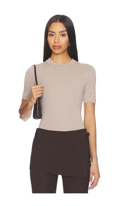 Eaves Lorita Knit Top In Brown