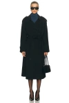 Eaves Lumi Trench Coat In Black