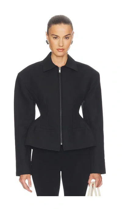 Eaves Lyza Sculpted Jacket In Black