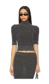 Eaves Mae Knit Top In 차코 그레이
