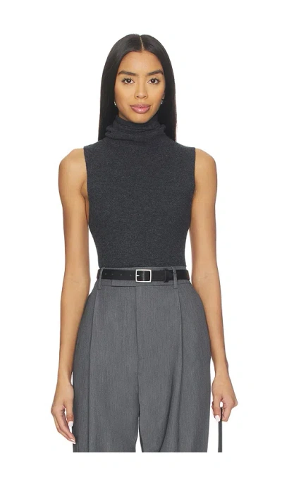 Eaves Makena Sleeveless Turtleneck In Black