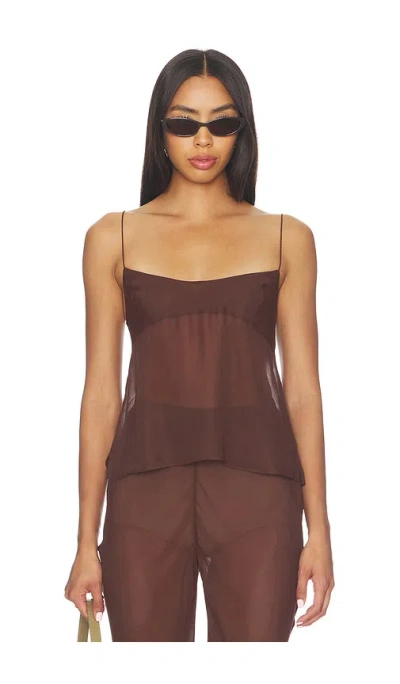 Eaves Malene Cami In Brown