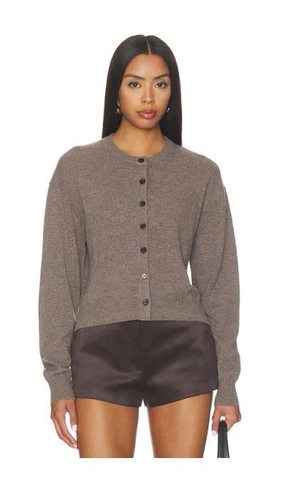 Eaves Marrion Cardigan In Mushroom