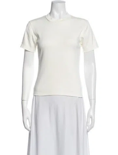 Pre-owned Eaves Mock Neck Short Sleeve T-shirt In Neutrals