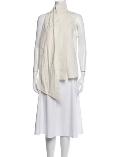 Pre-owned Eaves Mock Neck Sleeveless Top W/ Tags In Neutrals