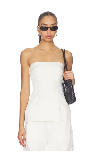 Eaves Nadia Top In White