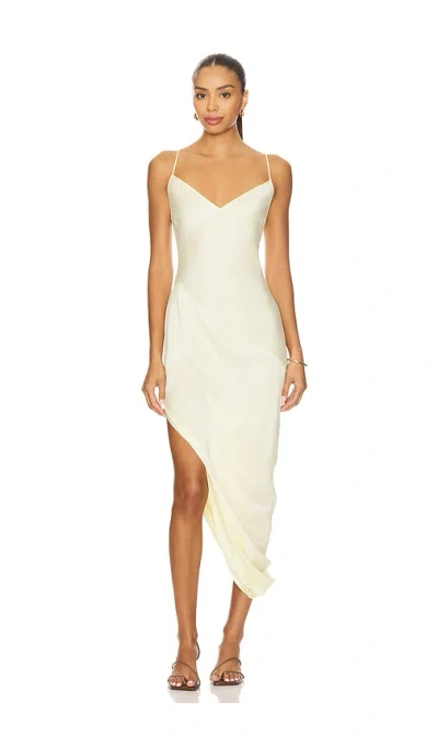 Eaves Nico Silk Maxi Dress In White