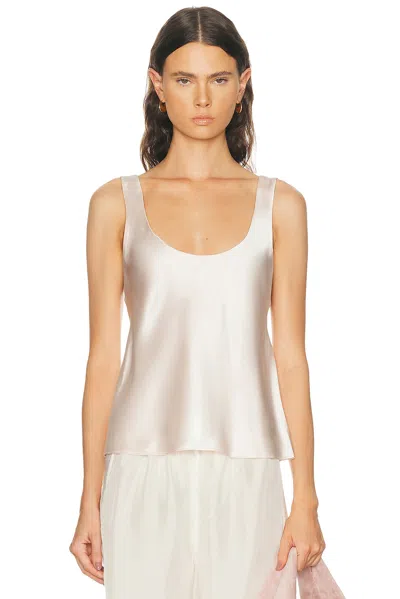 Eaves Nico Silk Tank In Gray