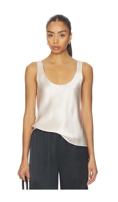 Eaves Nico Silk Tank In White