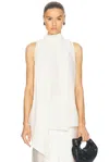 Eaves Noam Poplin Top In Ivory