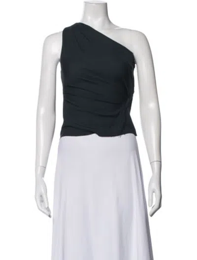 Pre-owned Eaves One-shoulder Sleeveless Top In Blue