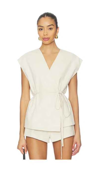 Eaves Orsino Vest Top In White