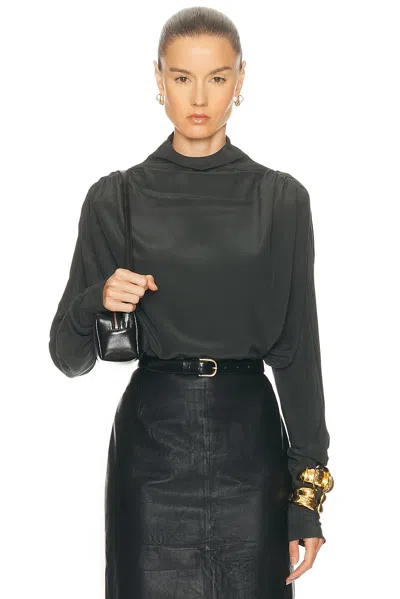 EAVES SAEUNN DRAPE NECK BLOUSE