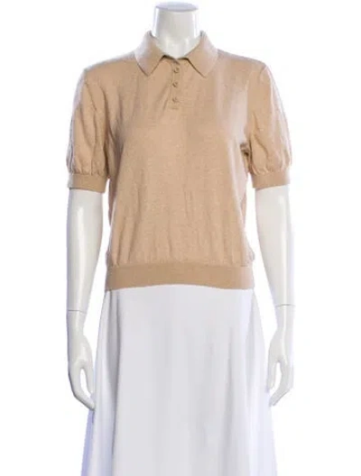 Pre-owned Eaves Short Sleeve Polo In Neutral