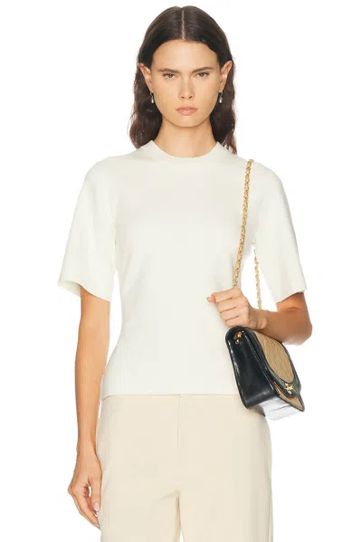 Eaves Shuri Knit Tee In White