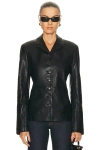 Eaves Sigrun Leather Jacket In Black
