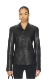 Eaves Sigrun Leather Jacket In Black