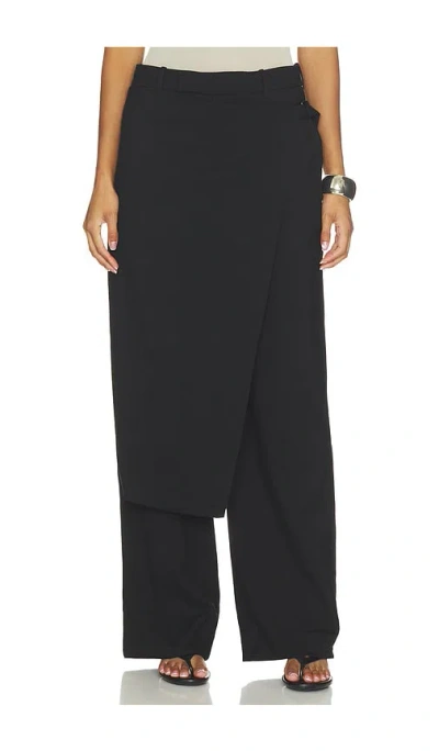 Eaves Silje Classic Suiting Apron Trouser In Animal Print