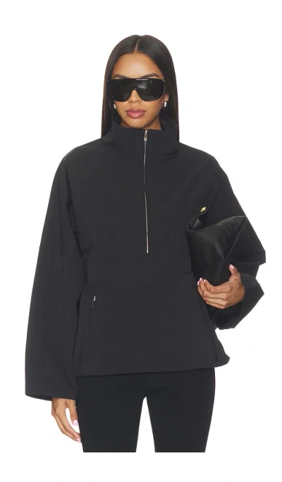 Eaves Silje Half Zip Parka In Black
