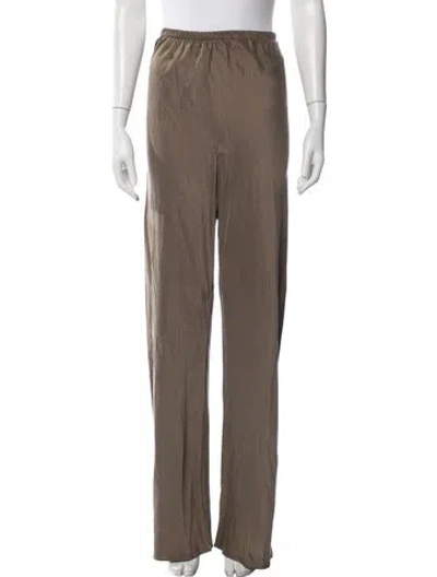 Pre-owned Eaves Silk Sweatpants In Brown
