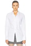 Eaves Sivan Poplin Shirt In White