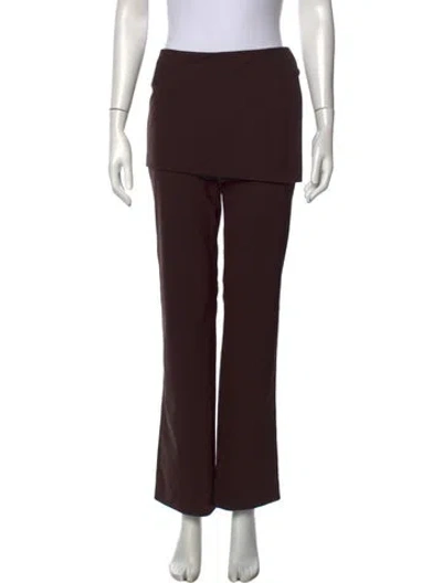 Pre-owned Eaves Straight Leg Pants In Brown