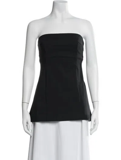 Pre-owned Eaves Strapless Top In Black