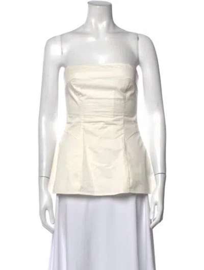 Pre-owned Eaves Strapless Top In Neutrals