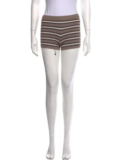 Pre-owned Eaves Striped Mini Shorts W/ Tags In Multicolor