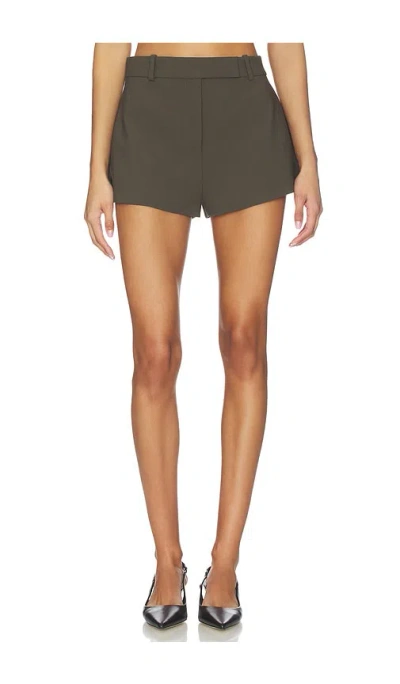 Eaves Tailored Naftali Mini Short In Green