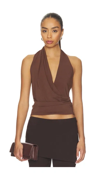 Eaves Thea Top In Brown