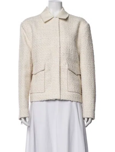 Pre-owned Eaves Tweed Pattern Blazer In Neutrals