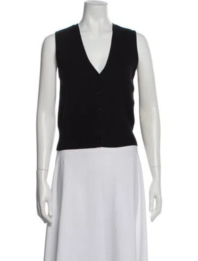 Pre-owned Eaves V-neck Sweater In White