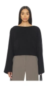 Eaves Whinnie Knit Cape In Black