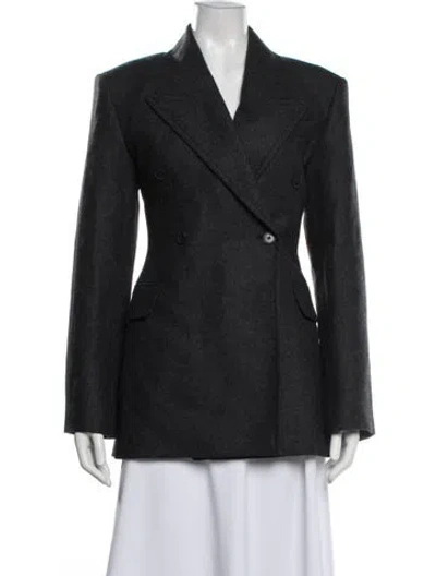 Pre-owned Eaves Wool Blazer In Gray
