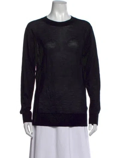 Pre-owned Eaves Wool Crew Neck Sweater W/ Tags In Black