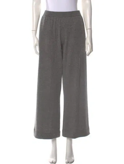 Pre-owned Eaves Wool Wide Leg Pants In Gray