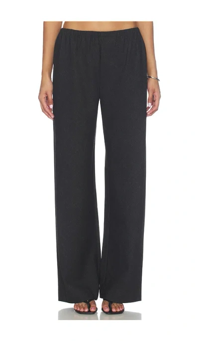 Eaves X Blake Evin Loretta Classic Suiting Bias Pant In Black