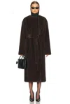 Eaves X Coco Dagna Coat In Brown