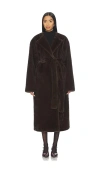 Eaves X Coco Dagna Coat In Brown