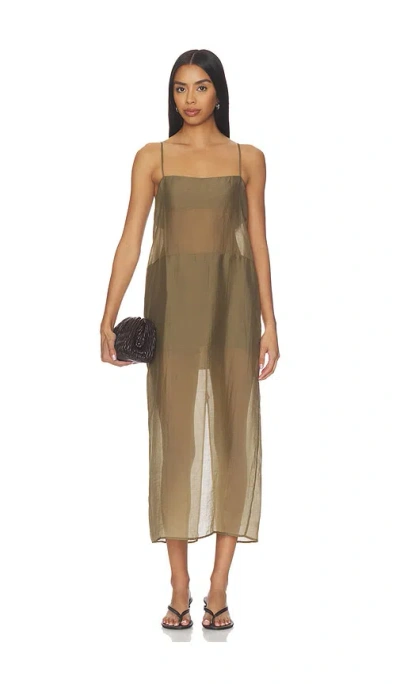 Eaves X Coco Ettore Maxi Dress In Brown